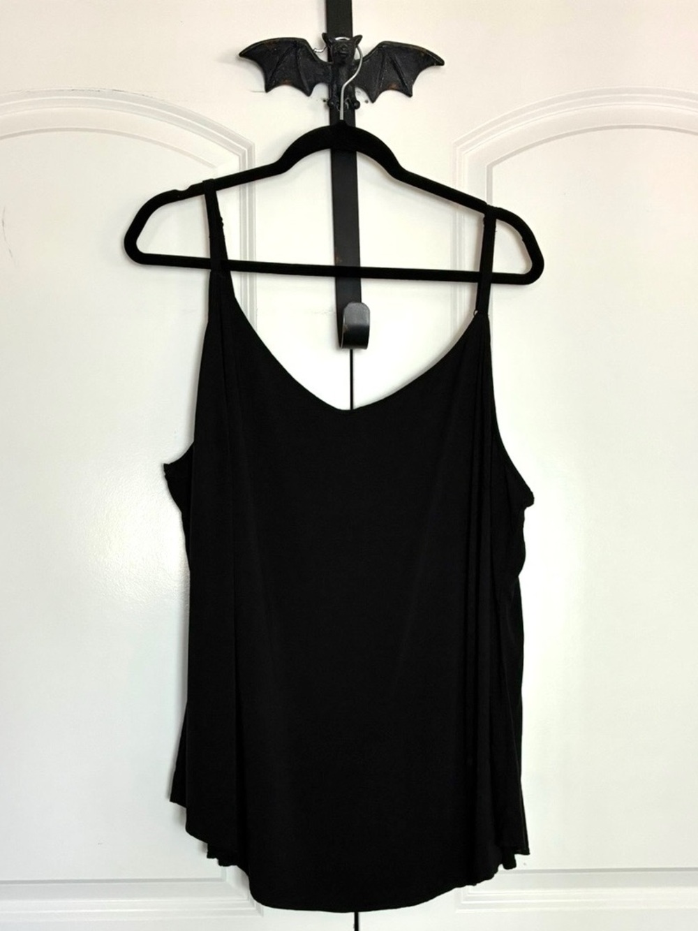 torrid Goth Black Slip Cami with Slim Straps Adjustable size 3X